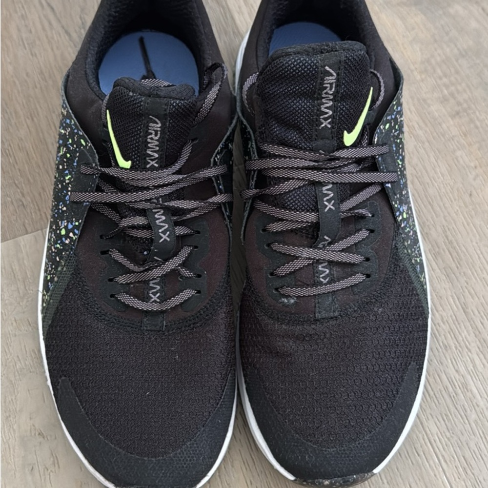 Nike Air Max Black and Neon Sneakers